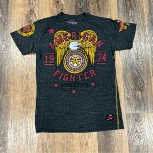 American Fighter Men's Tee TShirt xl Charcoal Affliction MMA Athletic UFC